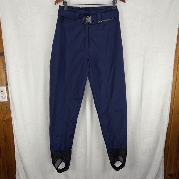 Obermeyer Womens Ski Pants Sz 12 Stiletto II Navy Blue 32x32 Insulated VTG - Picture 1 of 8